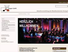 Tablet Screenshot of kuenstlervermittlung-stuttgart.de